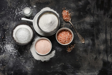 Obraz na płótnie Canvas Different types of salt