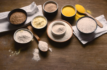 Different types of baking flour