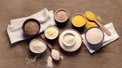 Different types of baking flour