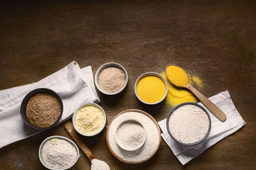 Different types of baking flour