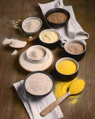 Different types of baking flour