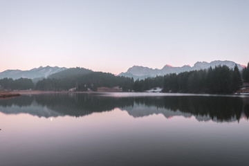 Fototapeta premium Geroldsee Sunset Bavaria