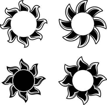 Tribal Tattoo Sun Design