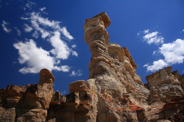 Kazakhstan. Ustyurt Plateau. Multicolored clay.