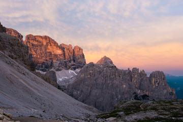 Dolomites Mountain Sunset Landscape Photography