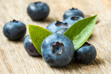 Heathberry on wood table background