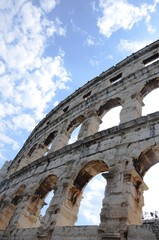 Croatie : Amphithéâtre de Pula (Istrie)