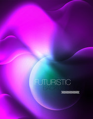 Neon lights vector abstract background