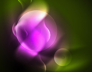 Neon lights vector abstract background
