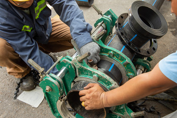 welding the connecting of HDPE pipe