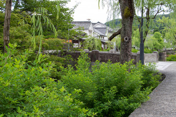 Japanese old town in Kurashiki, Okayama, Japan
