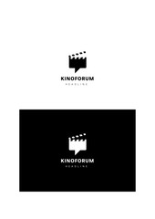 Cinema forum company logo template.