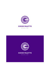 Color palette company logo template.