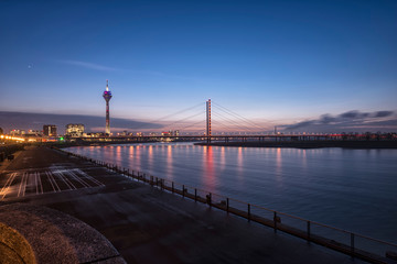 Fototapeta premium Dusseldorf downtown, Dusseldorf downtown at night, Dusseldorf altstadt, Dusseldorf downtown at night and day time