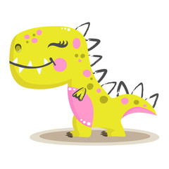 Cute baby girl dinosaur