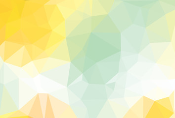 Light Yellow vector triangle mosaic template