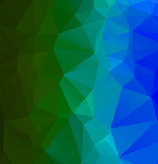 Abstract multicolor emerald green background. Vector polygonal design illustrator