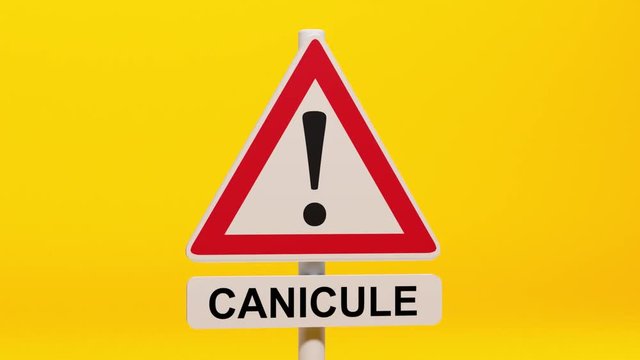 panneau canicule pour alerter les personnes fragiles