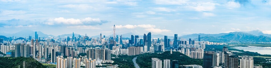 Fototapeta na wymiar Shenzhen City, Guangdong, China city skyline