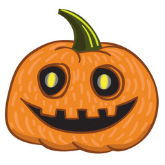 Pumpkin halloween  Vector Illustration for Decor and Design