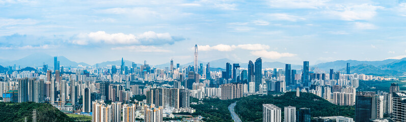 Fototapeta na wymiar Shenzhen City, Guangdong, China city skyline