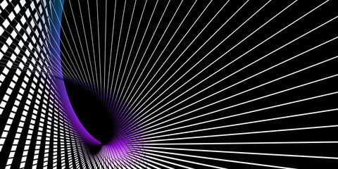Morphing Mesmerizing Lines Abstract Pattern