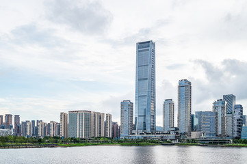 中国广东省深圳市人才公园风光