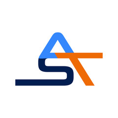 Combined Letter Logo / AST letter Combined