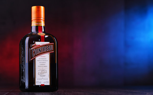 Bottle of Cointreau triple sec