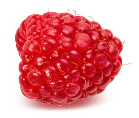 Fresh raspberry isolated on white background