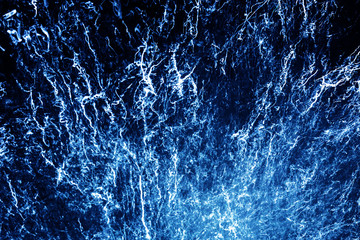 Abstract blue energy motion. Glowing thunder effect electric shock background.
