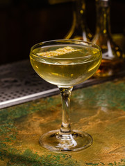 Alcoholic cocktail based on fruits and vegetables.