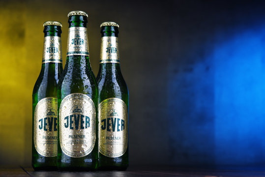 Bottles of Jever beer