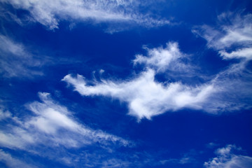 blue sky and white clouds