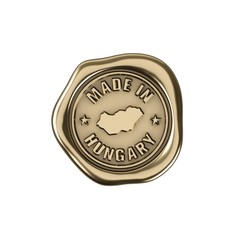 Product manufactured in Hungary. Golden seal of quality.