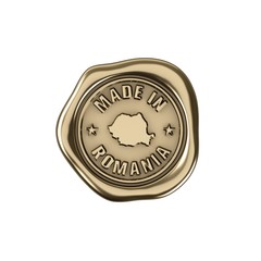 Product manufactured in Romania. Golden seal of quality.