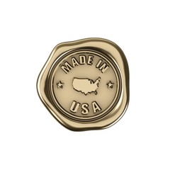 Product manufactured in USA. Golden seal of quality.