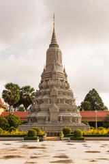 Bagoda in a buddist temple area at Laos, Indochina