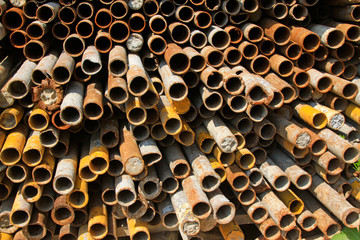 Rust deformation steel pipe