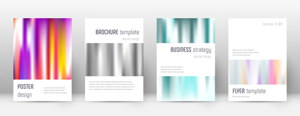 Fototapeta premium Flyer layout. Minimalistic exquisite template for 