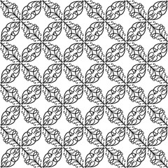 Abstract twig seamless pattern. Fashion graphic on white background design. Modern stylish abstract texture. Monochrome template for prints, textiles, wrapping, wallpaper, etc. Vector illustration.