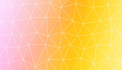 Triangles mosaic cover. For flyer, screen, business presentation. Vector illustration. Blur Sweet Dreamy Gradient Color Background.