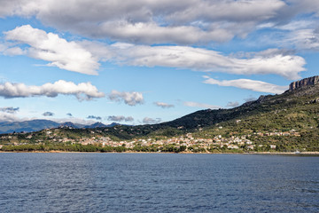 Sailboat off the coast of Sardinia - Italy