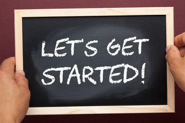 Fototapeta premium Let's Get Started