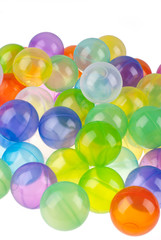 bunte vielfältige Kugeln als Mischung 