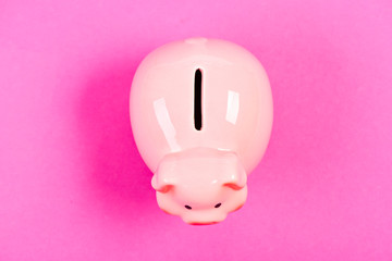 Success. income management. piggy bank on pink background. financial problem. money saving. planning budget. Economics and finance. business success. money brings success. It is not my day