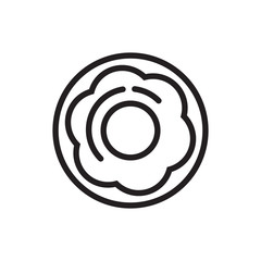 doughnut icon vector flat design