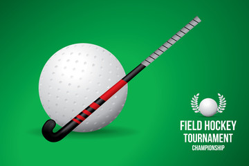 Vector of field hockey background. Sports concept
