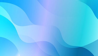 Abstract Shiny Waves. For Cover Page, Landing Page, Banner. Vector Illustration with Color Gradient.