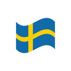vector illustration of Sweden flag